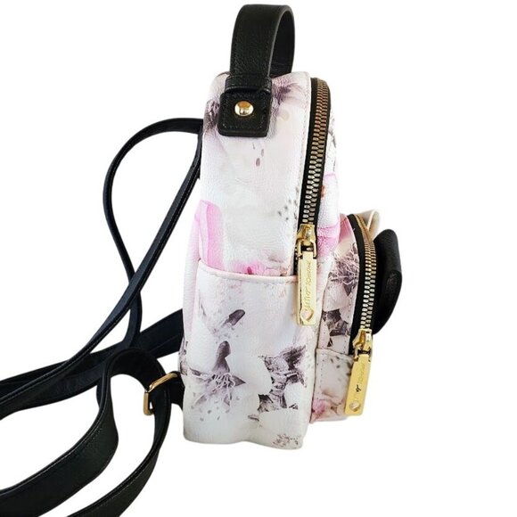 Betsey Johnson Puppy Dog Mini Backpack & Wallet Set Floral Print NWOT - Picture 9 of 10